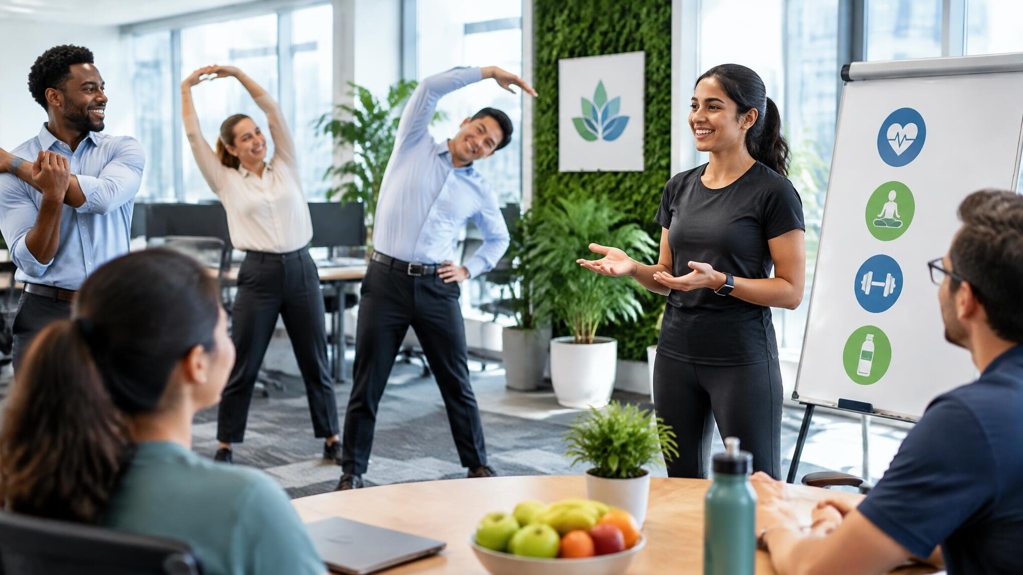 corporate team health meeting